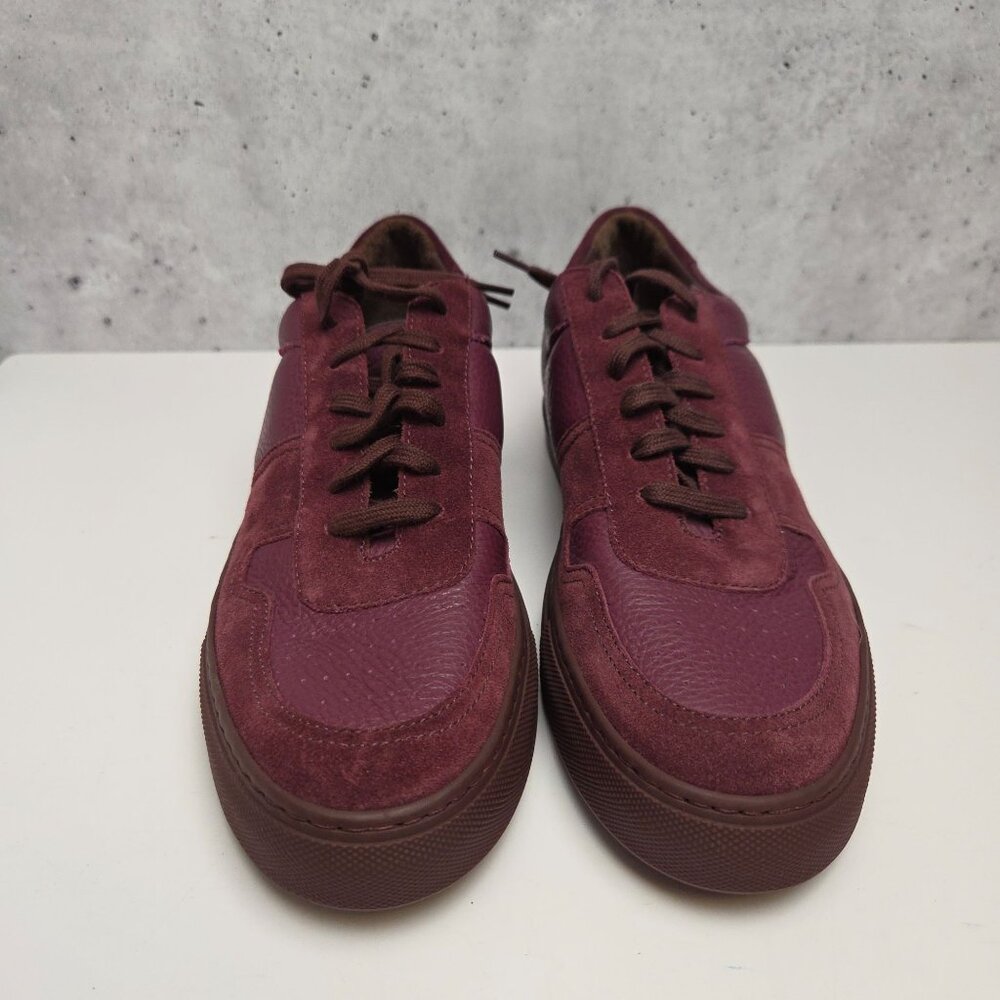 Common Projects BBall Low Premium Bordeaux Sneakers Mens 41 US 8 Leather & Suede - Picture 4 of 10